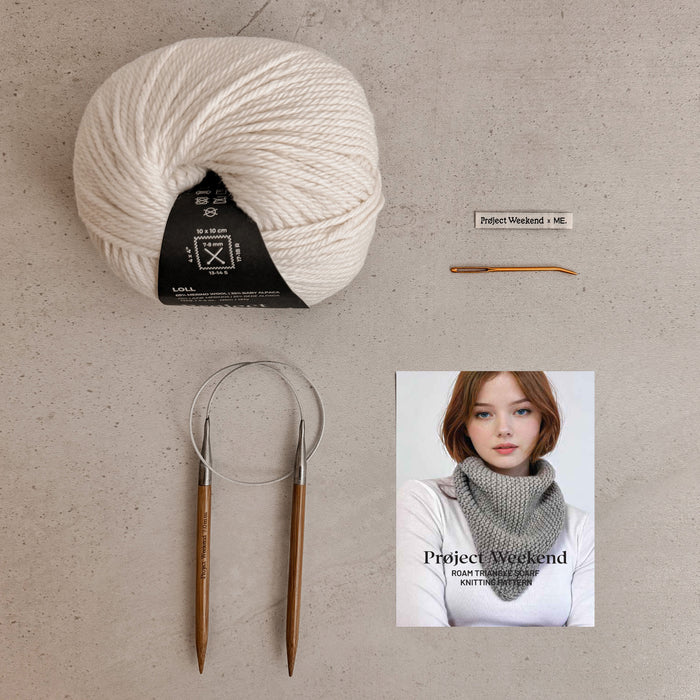 KNITTING KIT: ROAM TRIANGLE SCARF