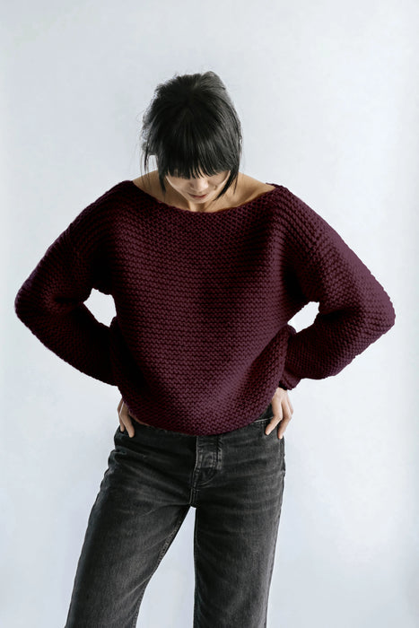 DIGITAL KNITTING PATTERN : HOLLYBURN SWEATER