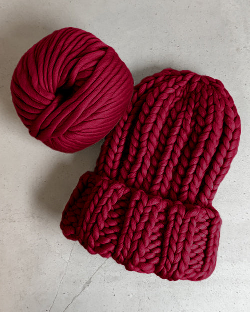 MARGOT RIB BEANIE KNITTING KIT