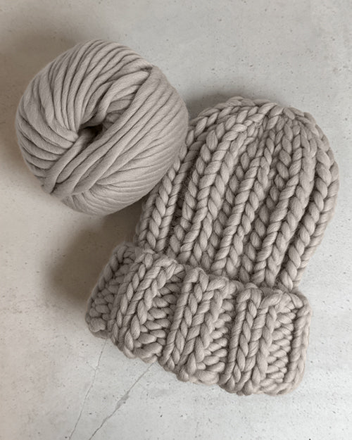 MARGOT RIB BEANIE KNITTING KIT