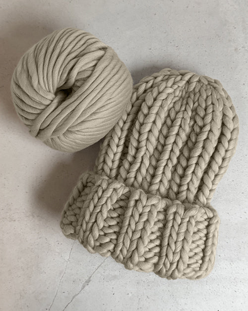 KNITTING KIT: MARGOT RIB BEANIE