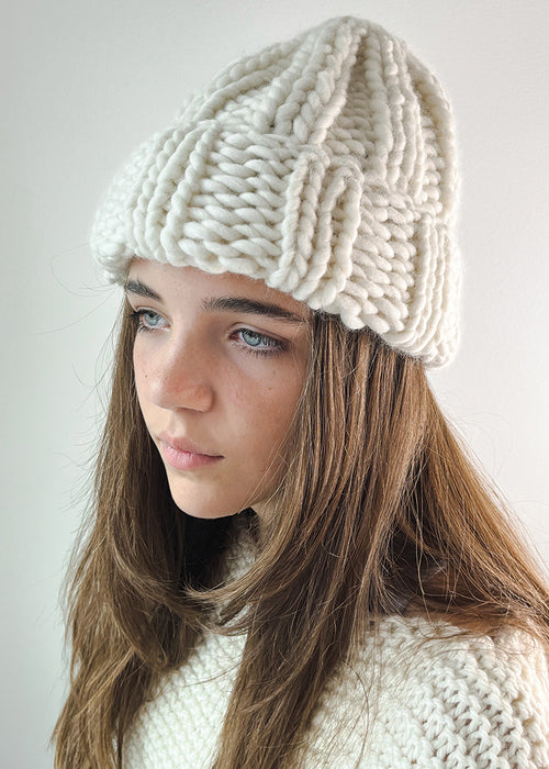 KNITTING KIT: MARGOT RIB BEANIE