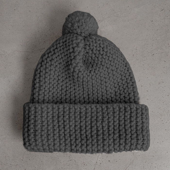 CLASSIC POM BEANIE KNITTING PATTERN