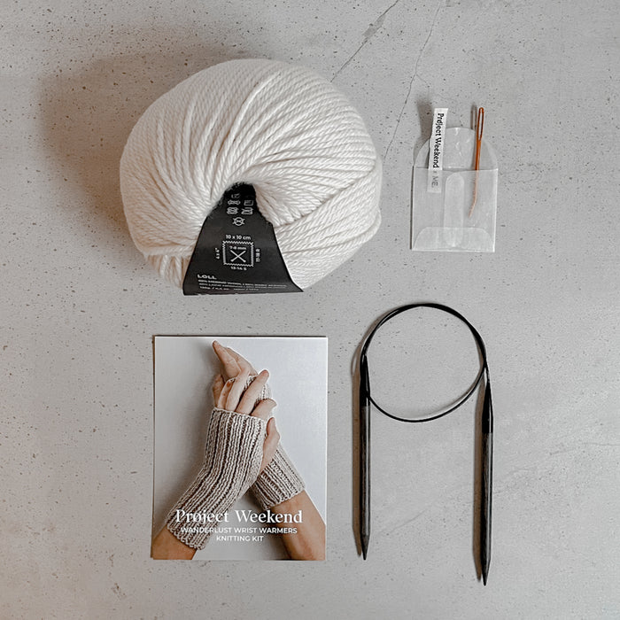 KNITTING KIT: WANDERLUST WRIST WARMERS